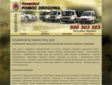 Tablet Screenshot of pomoc-drogowa-krakow.pl